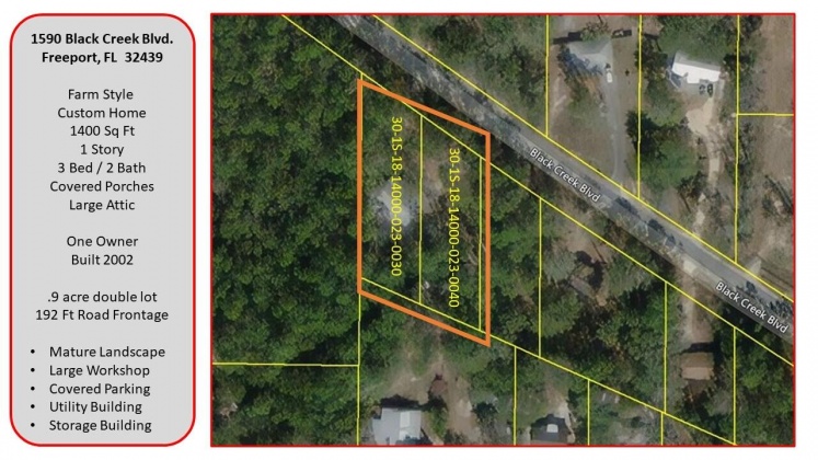 Freeport, Florida 32439, 3 Bedrooms Bedrooms, ,2 BathroomsBathrooms,Residential,For Sale,Black Creek,868394